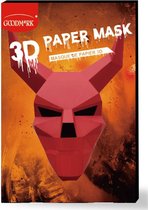 GOODMARK - Papieren 3D duivel masker voor volwassenen - Maskers > Integrale maskers