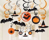 "Set van 30 Halloween spiraal versieringen - Feestdecoratievoorwerp - One size"