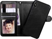 geschikt voor iPhone XR Wallet Case Deluxe met uitneembare softcase, business hoesje in luxe uitvoering
