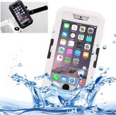 Voor iPhone 6 Plus & 6s Plus IPX8 Waterdichte aanraakgevoelige schermbehuizing met fietshouder en draagkoord (wit)