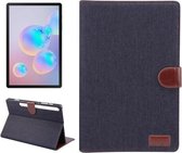 Voor Galaxy Tab S6 10.5 T860 Dibase Texture PC Horizontale Flip lederen beschermhoes met houder & kaartsleuven & portemonnee & fotolijst (zwart)