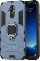 Schokbestendige pc + TPU-beschermhoes voor Huawei Mate 20 Lite, met magnetische ringhouder (grijs)