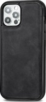 Mobigear Hoesje geschikt voor Apple iPhone 12 Mini MagSafe Telefoonhoesje Hardcase | Mobigear Excellent Backcover | Geschikt voor MagSafe | Geschikt voor Draadloos Opladen met Magnetische Ring | MagSafe Case - Zwart