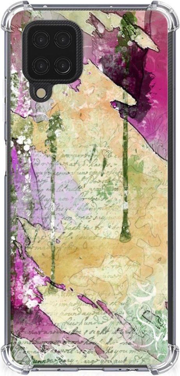 Back Cover Samsung Galaxy A12 Letter Painting