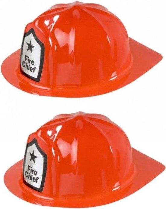 Versnipperd gitaar Verlenen 2x stuks rode brandweer verkleed helm - Carnaval en verkleed accessoires -  Hoeden/helmen | bol.com