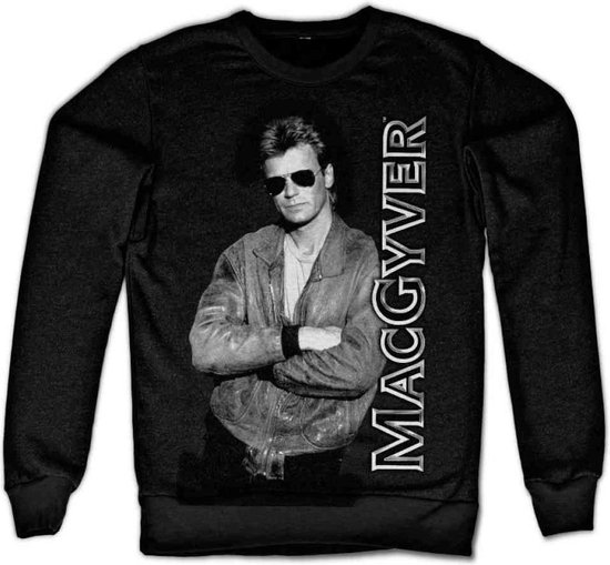 MacGyver Sweater/trui -L- Cool MacGyver Zwart