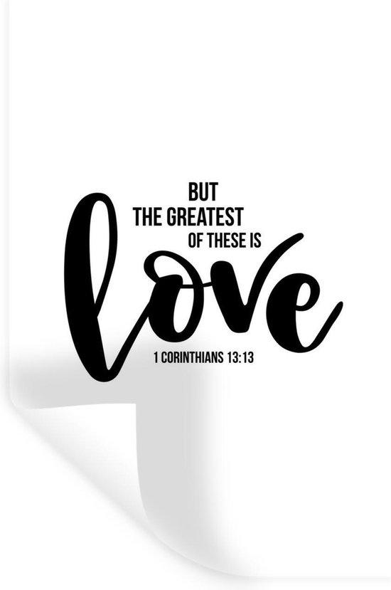 Muursticker Christelijke quotes - CM - Christelijke quote But the greatest of these is