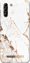 iDeal of Sweden Fashion Backcover Samsung Galaxy S21 Plus hoesje - Carrara Gold