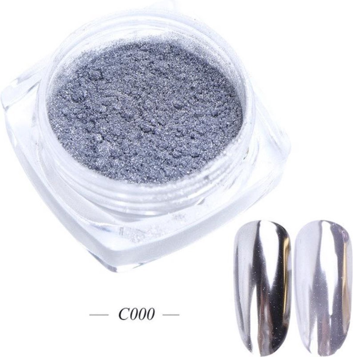 Goedkoopste GUAPÀ - Holografische Glitter Poeder - Zilver - Nail Art & Nagel Decoratie Chrome Nails - 1 stuk