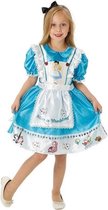 Meisjes Deluxe Verkleedjurkje Disney Alice in Wonderland Maat 98-104 (Small)