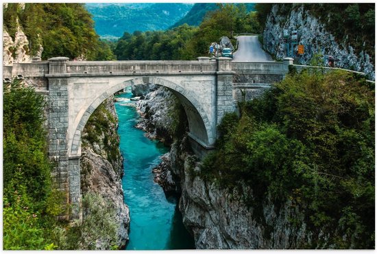 Poster - Napoleons Bridge - Slovenië - Foto op Posterpapier