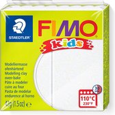 FIMO kids boetseerklei 42 g glitter wit