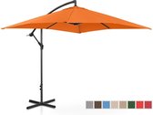 Uniprodo Zweefparasol - oranje - rechthoekig - 250 x 250 cm - kantelbaar