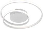 LED Plafondlamp - Nitron Zobun - 22W - Warm Wit 3000K - Dimbaar - Rond - Mat Wit - Aluminium
