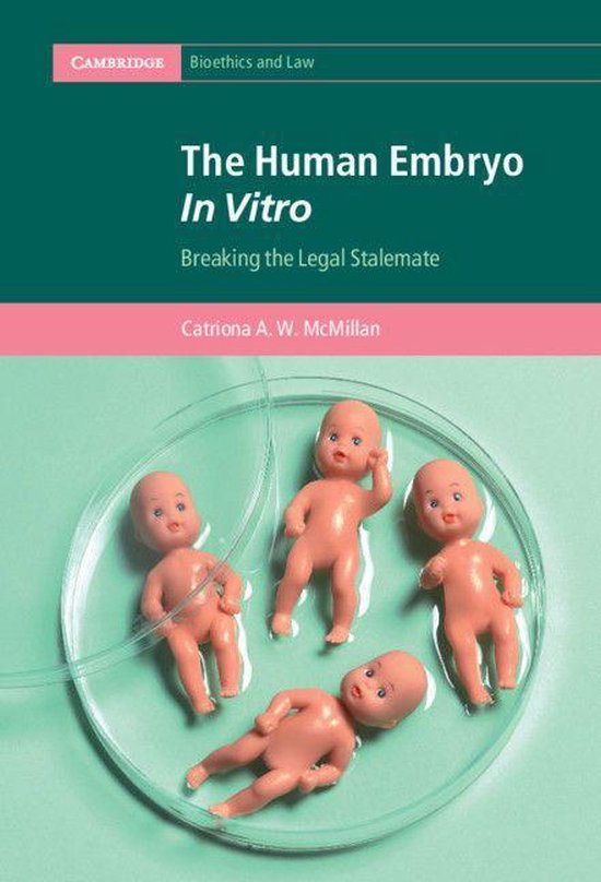 Cambridge Bioethics and Law - The Human Embryo In Vitro - cover