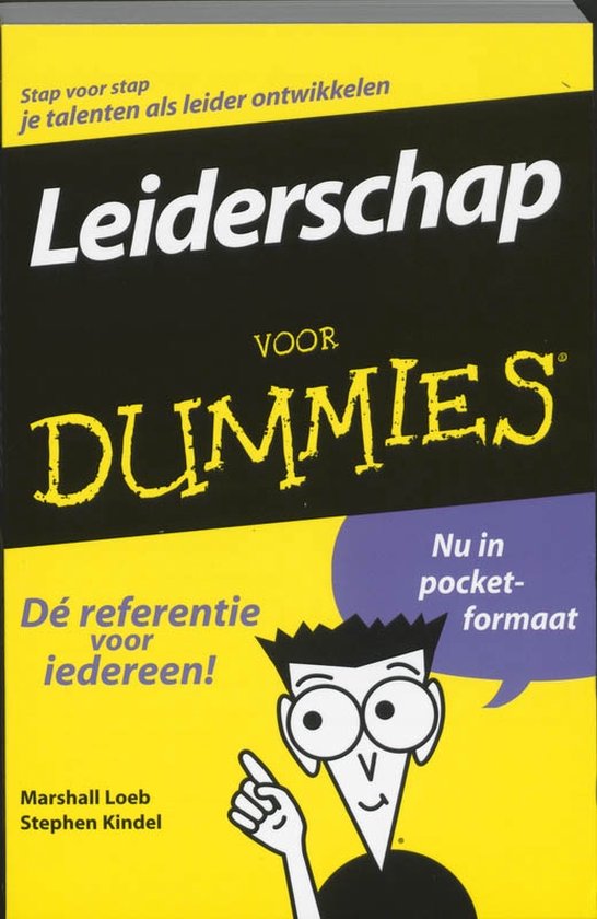 Cover van het boek 'Leiderschap voor Dummies' van Stephen Kindel en Marshall Loeb