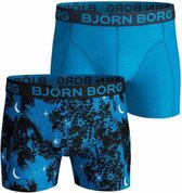 Björn Borg - Heren Onderbroeken 2-Pack Boxers Starry Night - Blauw - Maat S