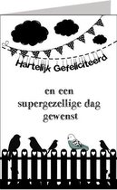 Verjaardagskaart Hartelijk Gefeliciteerd, gezellig dag!
