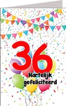 Verjaardagskaart 36 jaar