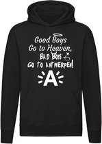 Good Boys Go to Heaven Bad Boys Go to Antwerpen Hoodie | antwerp | belgie | sinjoren |  sweater | trui | unisex | capuchon