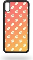 Orange paws Telefoonhoesje - Apple iPhone Xs Max