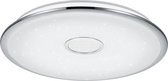 LED Plafondlamp - Trinon Osirina - 100W - Aanpasbare Kleur - Dimbaar - Afstandsbediening - Rond - Glans Chroom - Kunststof