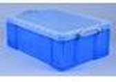 Opbergbox RUP 50l transparant/blauw