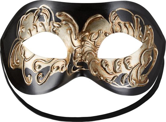 Geheim Correlaat minstens dressforfun - Venetiaans masker met versiering zwart - verkleedkleding  kostuum... | bol.com