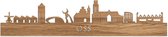 Skyline Oss Eikenhout - 120 cm - Woondecoratie design - Wanddecoratie - WoodWideCities