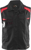 Blaklader Werkvest Industrie, ongevoerd - Zwart/Rood - S