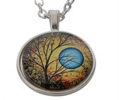 Lucky Hanger  Tree Of Life And Blue Moon 22mm