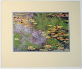 Poster in dubbel passe-partout - Claude Monet - The water-lily pond at Giverny - Kunst  - 50 x 60 cm