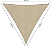 Shadow Comfort® Gelijkzijdige driehoek schaduwdoek - UV Bestendig - Zonnedoek - 600 x 600 x 600 CM - Neutral Sand