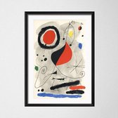 Joan Miro Modern Surrealism Poster 12 - 13x18cm Canvas - Multi-color