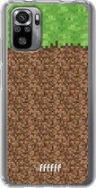 6F hoesje - geschikt voor Xiaomi Redmi Note 10S -  Transparant TPU Case - Minecraft - Grass #ffffff