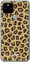 6F hoesje - geschikt voor Google Pixel 5 -  Transparant TPU Case - Jaguar Print #ffffff