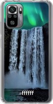 6F hoesje - geschikt voor Xiaomi Redmi Note 10S -  Transparant TPU Case - Waterfall Polar Lights #ffffff