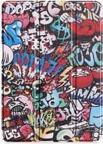 Shop4 - iPad Pro 11 (2021) Hoes - Smart Book Case Graffiti