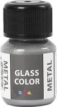 Glasverf - Porseleinverf - zilver - Glass Color Metal - 30ml