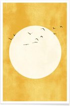 JUNIQE - Poster Eternal Sunshine -13x18 /Geel & Wit