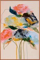 JUNIQE - Poster met kunststof lijst Bloomseries Cadmium -13x18
