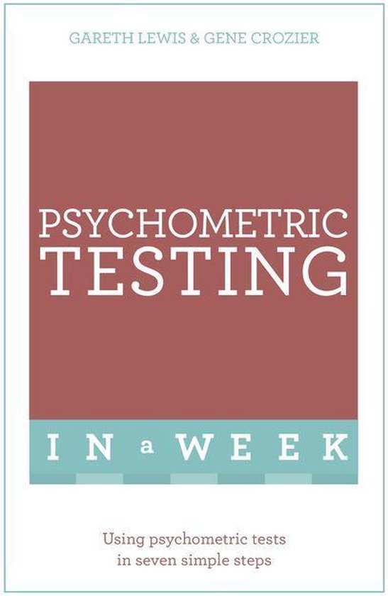 Psychometric Testing In A Week - cover