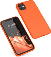kwmobile phone case pour Apple iPhone 11 - Coque pour smartphone - Coque arrière orange fluo