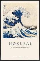 JUNIQE - Poster in kunststof lijst Hokusai - The Great Wave off