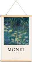 JUNIQE - Posterhanger Monet - Water Lilies, Nymphéas -30x45 /Blauw &