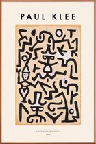 JUNIQE - Poster met kunststof lijst Klee - Comedians' Handbill -20x30