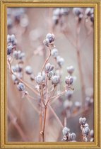 JUNIQE - Poster met houten lijst Cotton Buds -20x30 /Paars & Roze