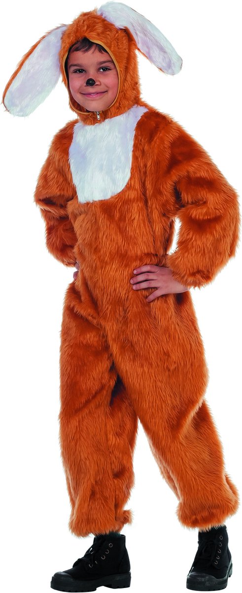 Carnavalskleding dierenkostuum Paas Haas bruin kind Maat 128