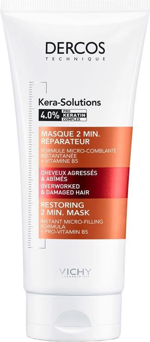 Vichy Dercos Technique Kera-Solutions Herstellend 2 min. Masker voor beschadigd haar 200ml