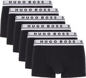 Hugo Boss 6-pack boxershorts trunk - zwart/wit